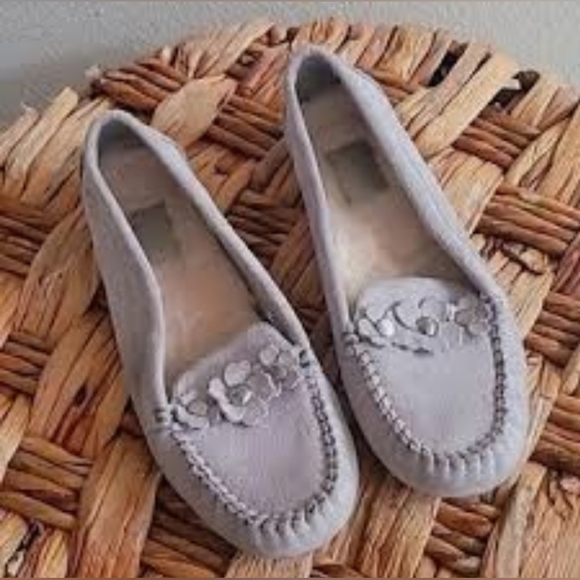 Lizzy Poppy Ugg Lizzy Moccasins NEW UGG Womens Gray Lizzy 1097113